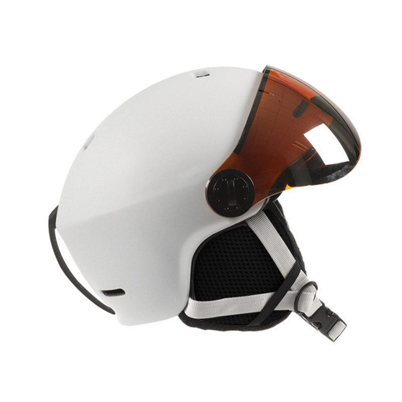 Pria Wanita Musim Dingin Salju Sepeda Motor Olahraga Ski Bersepeda Secara Integral Dibentuk Snowboard Helm
