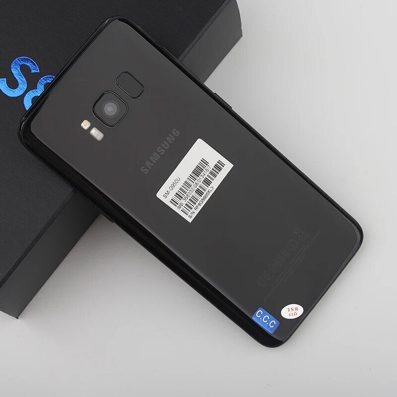 Desbloqueado samsung galaxy s8 g950 snapdragon 835 telefone móvel 5.8 "4gbram 64gb rom núcleo octa impressão digital 4g lte android smartphone