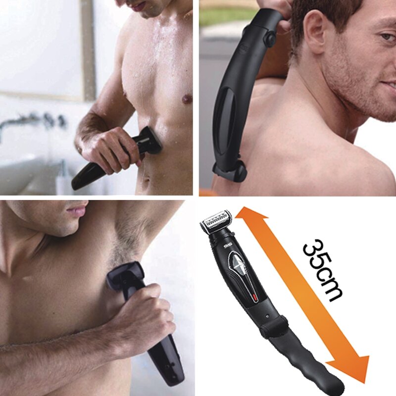 Machine à raser le corps et le dos rasoir électrique tondeuse à barbe coupe-tête rasage pour hommes rasoir électrique mâle soins du visage