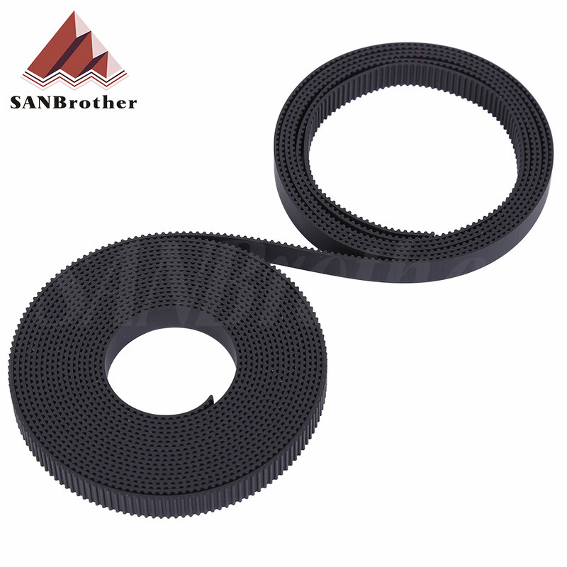 5m/10m//20m/50m/lot GT2-6mm / 10mm open timing belt GT2 belt Rubber Aramid Fiber cut to length for 3D printer wholesale