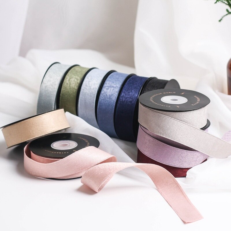 3 Yards Matte pattern ribbon DIY bow hair accessories material bouquet packaging clothing accessories gift decoration