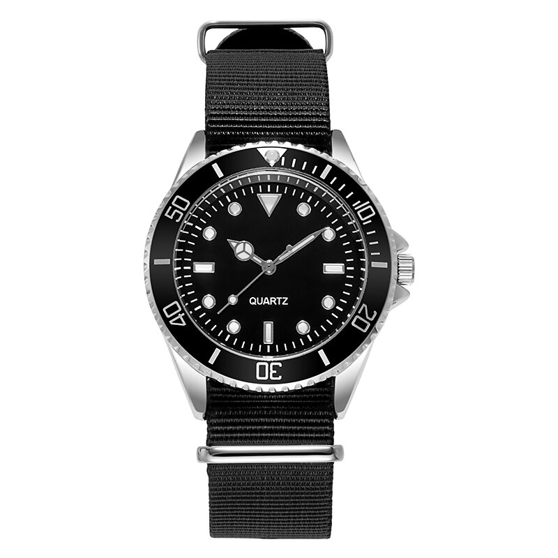 Japonia ruch mężczyźni kwarcowy zegarek wymienny Nylon Nato pasek klasyczny analogowy Spinning Dial Luminous wodoodporny