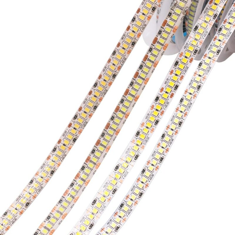 Tira de luces LED de 12V, 2835, 5m, 10m, 15m, 20m, 25m, cinta flexible de alta densidad, impermeable, 60/120/240/480 LED, decoración del hogar