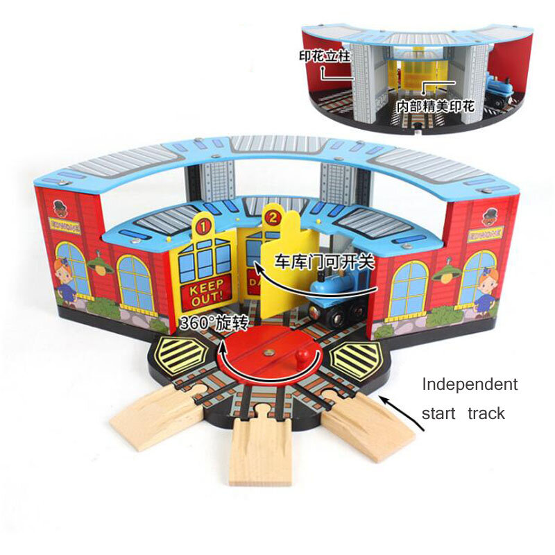 나무 기차 트랙 액세서리, 너도밤나무 나무 철도 기차 세트, 토마스 나무 트랙, 어린이용 장난감