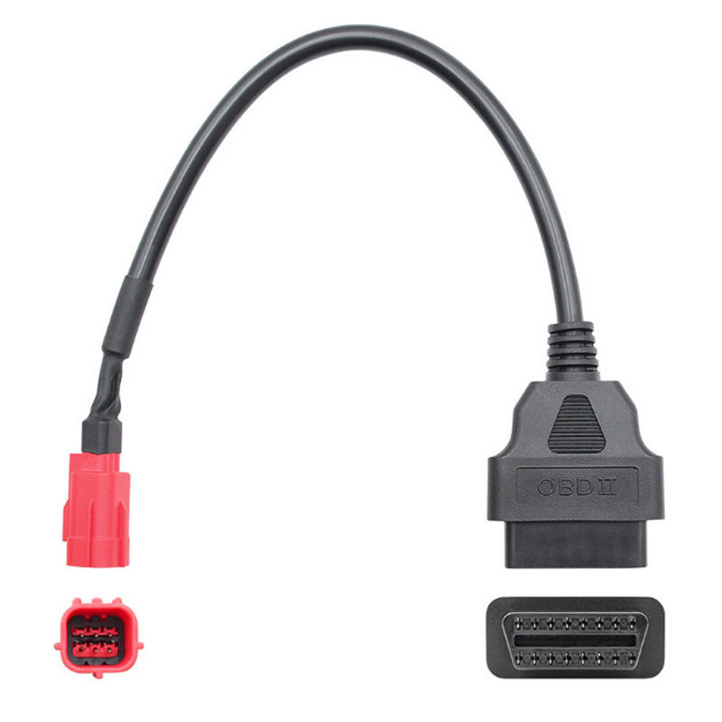 Cable adaptador de diagnóstico OBD2 de 6 pines para Moto, conector Detector y diagnóstico de fallos de motor de motocicleta, Guzzi Piaggio Vespa