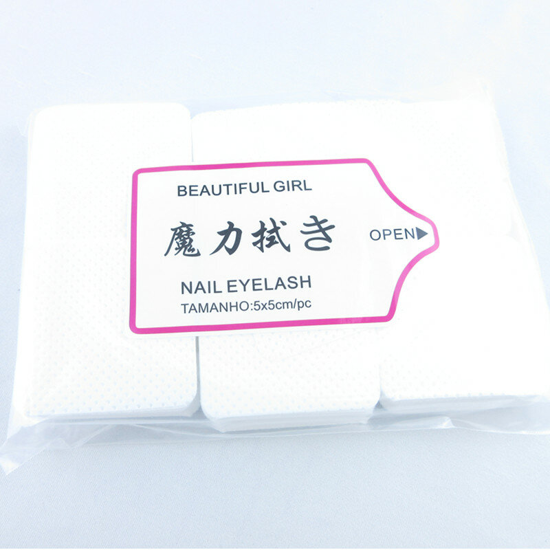 Wholesale 300pcs Lint-Free Nail Polish Remover Cotton Nail Wipes UV Gel Tips Remover Cleaner Paper Pad Nail Art Manicure Tool 20