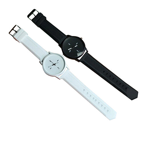 Reloj deportivo con correa de silicona para hombre y mujer, pulsera de cuarzo suave, regalo para pareja, Unisex