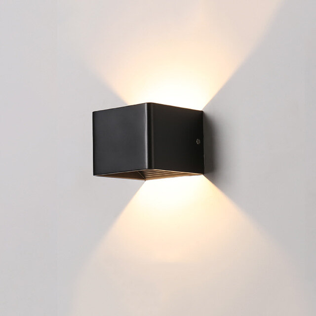 6 واط LED إضاءة داخلية الجدار مصباح الحديثة الرئيسية إضاءة للتزيين الشمعدان مصباح ألمنيوم 85-265 فولت للممر السرير