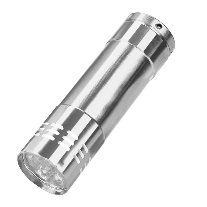Minilinterna portátil multifunción de aluminio, luz de bolsillo, 9led