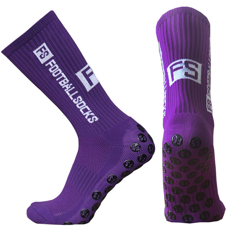 Chaussettes hexagonales de sport pour hommes et femmes, nouvelle collection, couleur unie, avec ventouse ronde en Silicone, antidérapantes