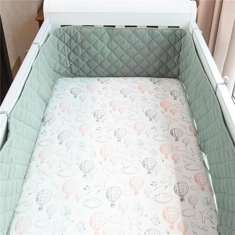3 Colors Washable 30*190cm Baby Bed Bumpers Soft Universal Solid Infant Crib Cushion 1Piece Home Decor Pillow Cot Protector