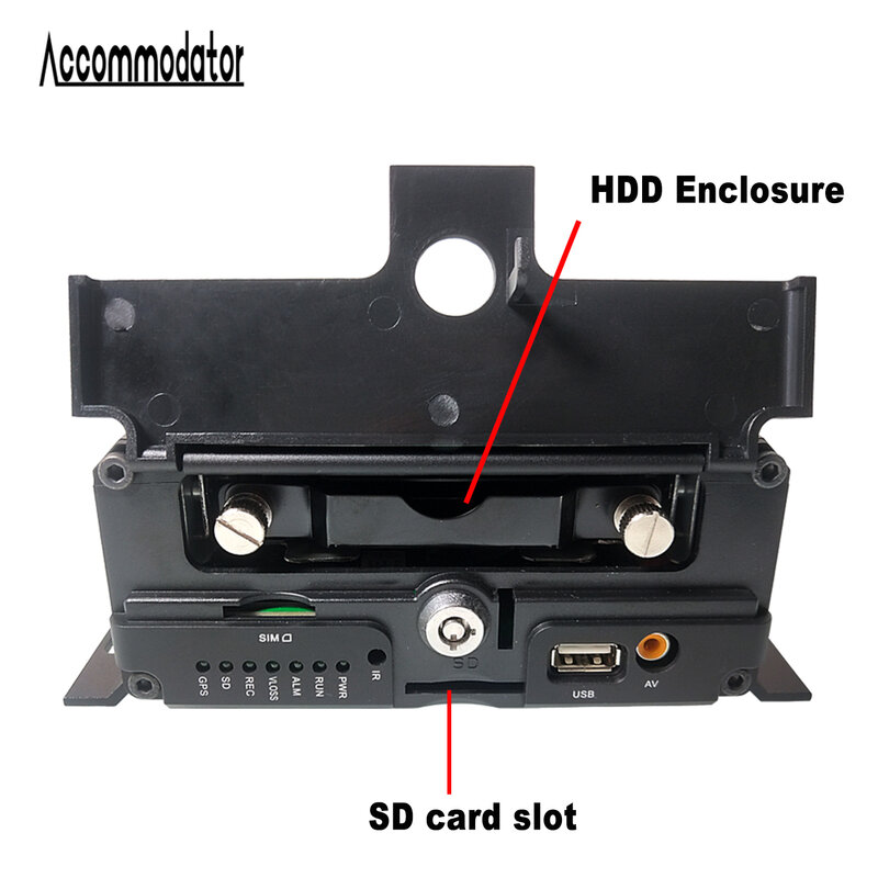 AHD-carte HDD SD 1080P | 4 canaux, véhicule remorque de voiture, Taxi Bus scolaire, portable DVR, GPS intégré WiFi 3G