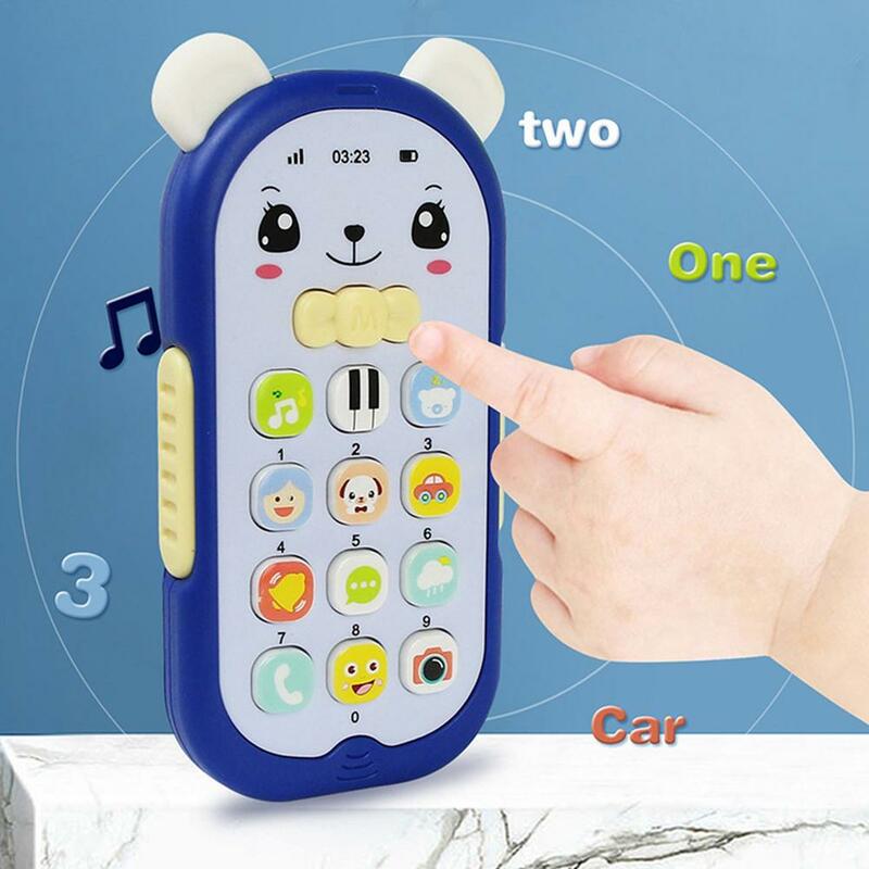 Telefon dla dzieci zabawka telefon komórkowy wczesna edukacja maszyna do uczenia prezenty dla dzieci telefon muzyczny maszyna elektroniczna zabawka dla dziecka
