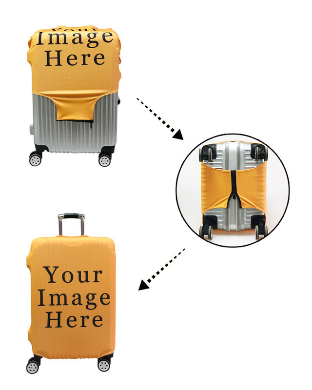 Animal World Design custodia protettiva per bagagli custodia protettiva per valigie custodia antipolvere elastica per accessori da viaggio da 18 a 32 pollici
