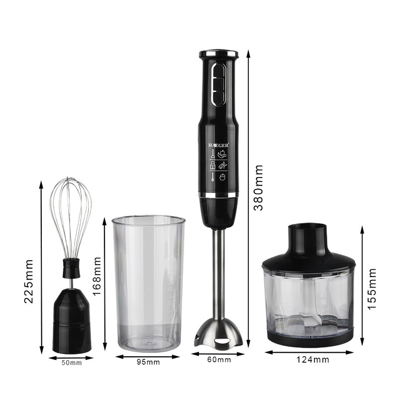 Smoothie Portable Hand Blender For Kitchen 4 In 1 Food Processor Stick With Chopper Whisk Electric Juicer Mixer Machine