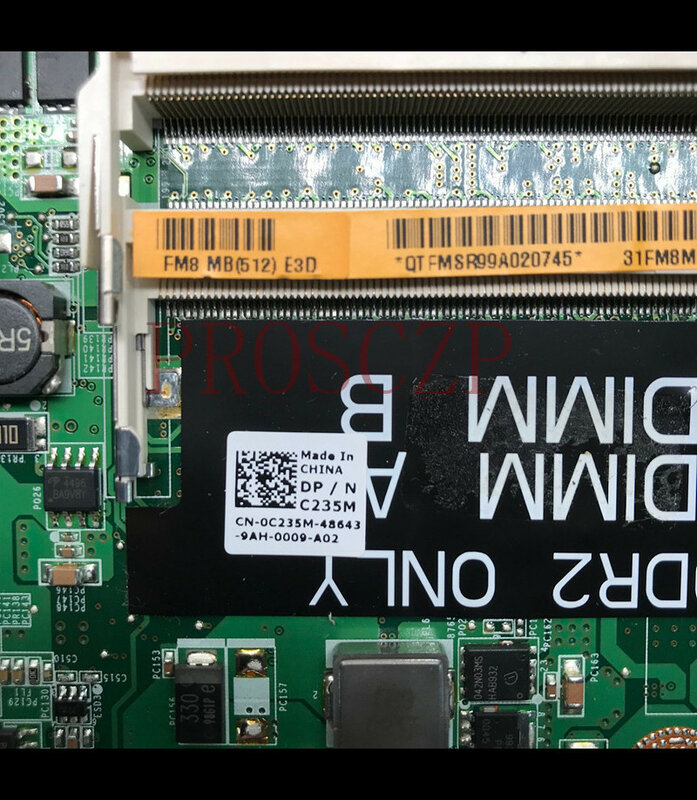 CN-0C235M 0C235M C235M 고품질 메인 보드 DELL 1555 노트북 마더 보드 DA0FM8MB8E0 PM45 HD4500 DDR2 100% Full Tested OK