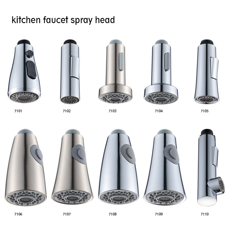 Universal Kitchen Water Faucet Parts Pressure ABS Kitchen Tap Pull Out Parts Water Tap Head Water Saving Faucet Nozzle Adapter