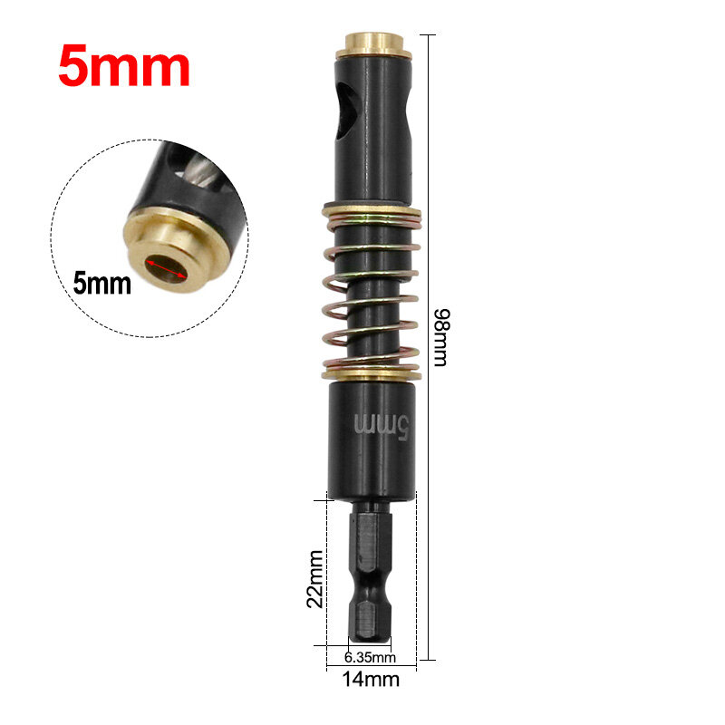 HSS Brass Self Centering Hinge Twist Drill Bits 1/4 "and 5mm Screw Hole Saw Woodworking Reaming Cabinet Tool