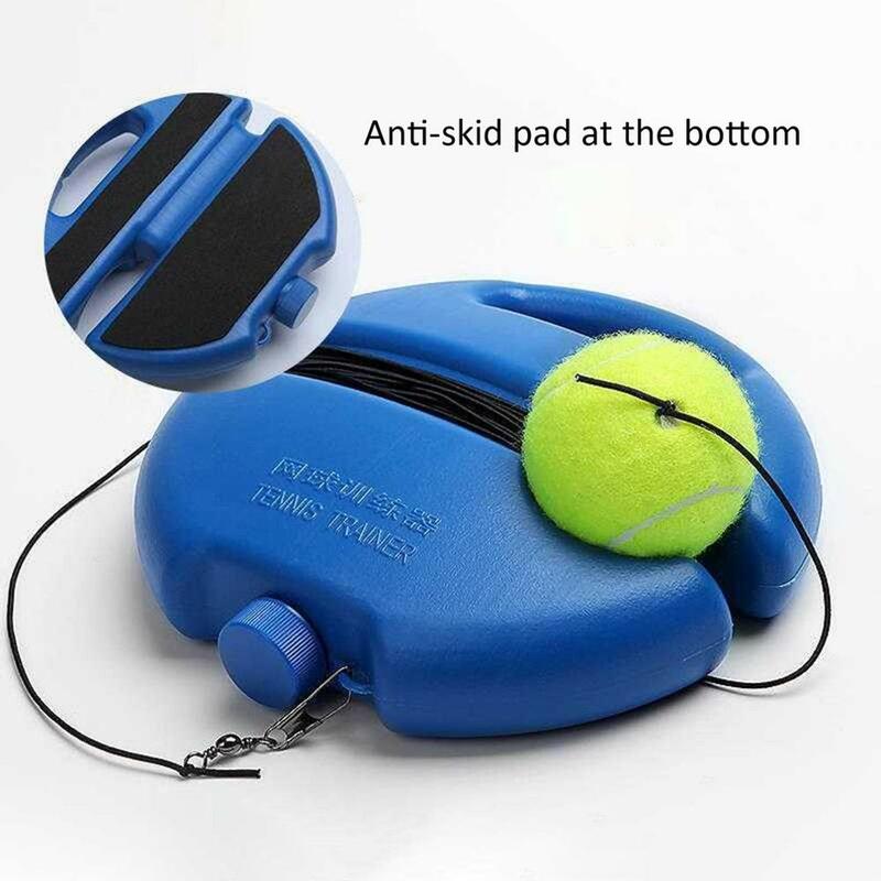 Single Tennis Trainer Self-Study Tennis String Training Tool Exercise Tennis Ball Training Baseboard Sparring Device