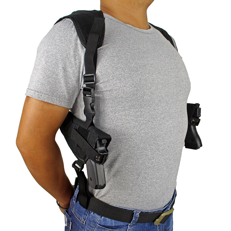 Universal Tactical Concealed Carry Dual Shoulder Gun Holster Bag Military Paintball Hunting Airsoft Handgun Holsters