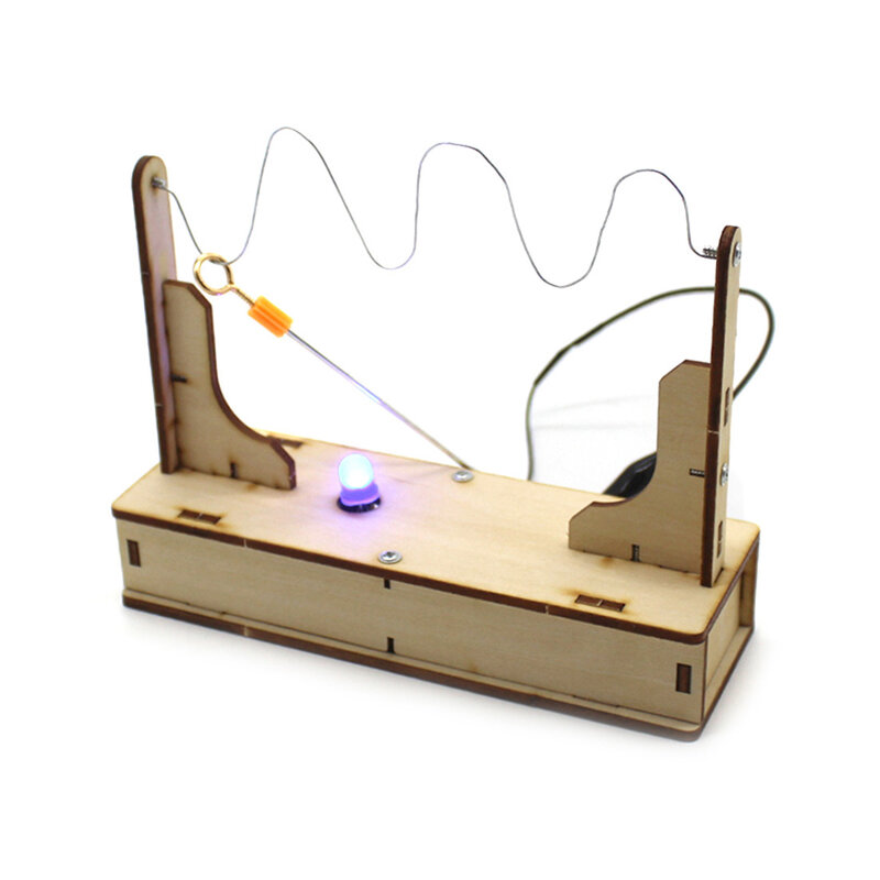 Circuito físico de línea de fuego cruzado DIY, experimento de ciencia escolar, tecnología, pequeña producción, juguetes educativos de ciencia para estudiantes
