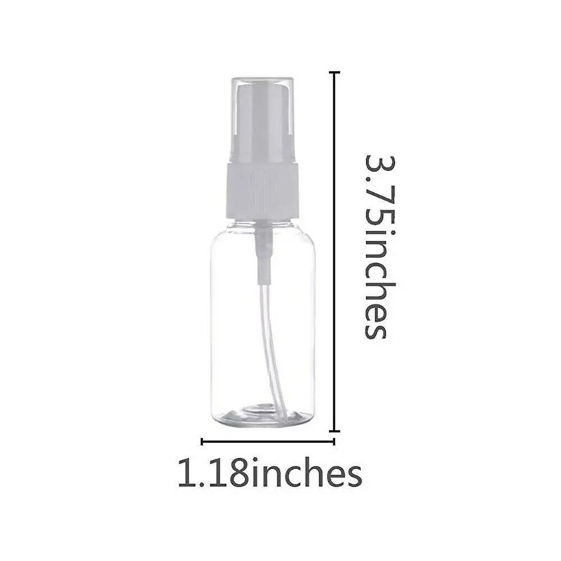 5 uds botella con espray para cosméticos Dispenser Kit de viaje envases de belleza transparentes de plástico Set Mini Spray de niebla antiséptico de mano