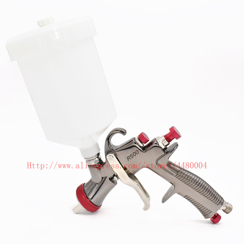 Pistolet de Pulvérisation Manuel à Gravité avec Accessoires, 1.3mm, 600CC, Tasse LVLP