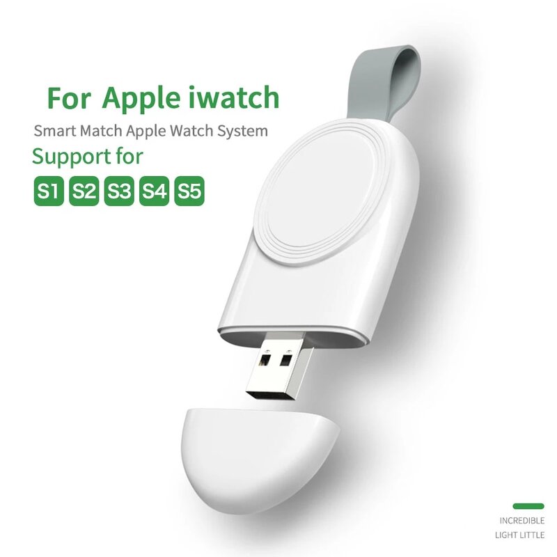 Draagbare Draadloze Oplader Voor Iwatch 6 Se 5 4 Opladen Dock Station Usb Charger Kabel Voor Apple Horloge Serie 5 4 3 2 1