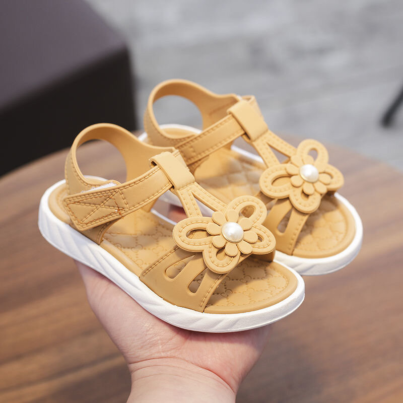 Сандалии Baotou для девочек 2-6 лет, Нескользящие, мягкая подошва, пляжная обувь, летние сандалии, 2021