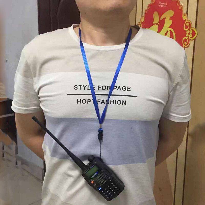 Alça de pescoço universal baofeng, acessórios para rádio, walkie talkie, de ombro, para pendurar