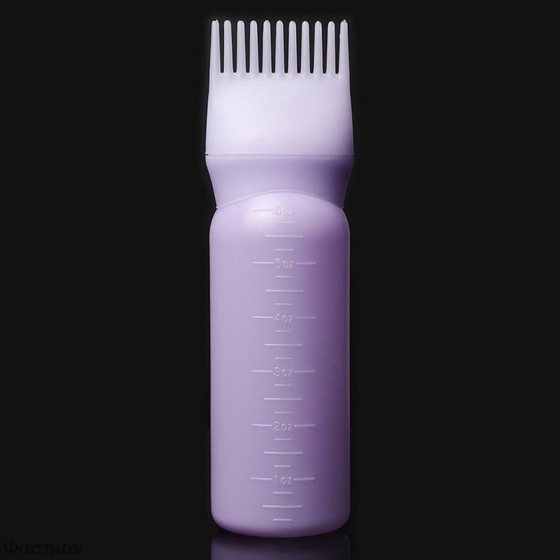 Barwienia butelka na szampon grzebieniowe oleju 120ML narzędzia do włosów farba do włosów pędzel aplikatora butelki urządzenie do stylizacji farbowanie włosów
