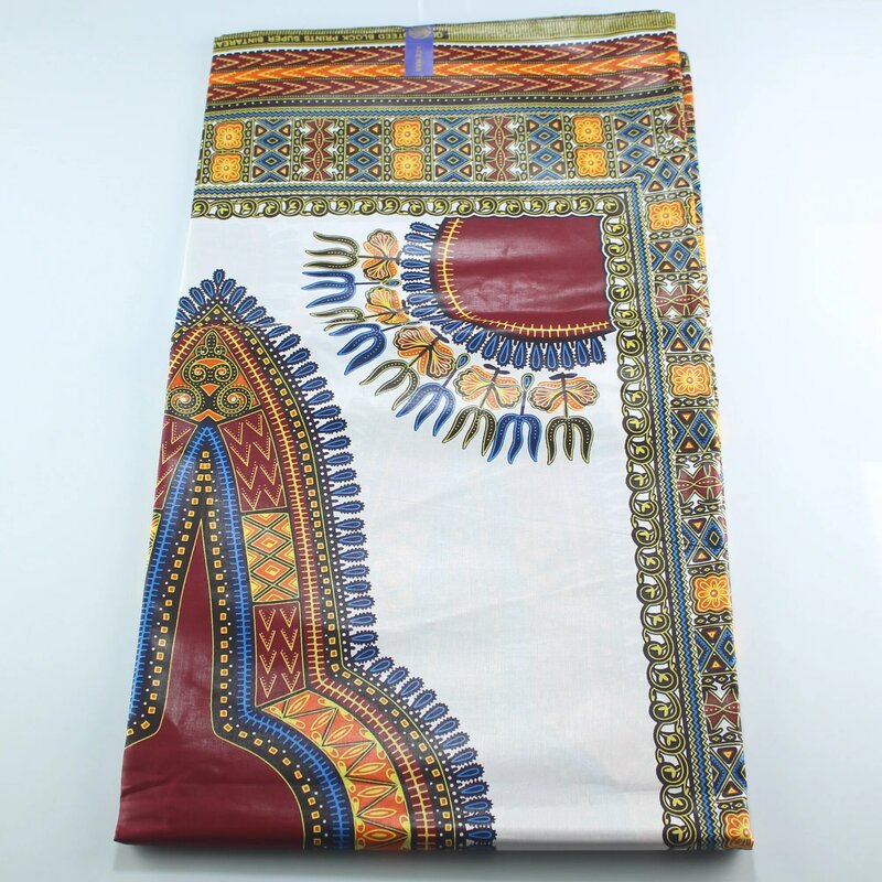 2019 New Dashiki African Vintage Print Fabric 6yards/lot Veritable Guarantee Real Wax