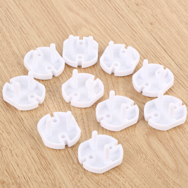 10pcs EU Power Socket Electrical Outlet Baby Kids Children Safety Guard Protection Anti Electric Shock Plugs Protector Cover Cap
