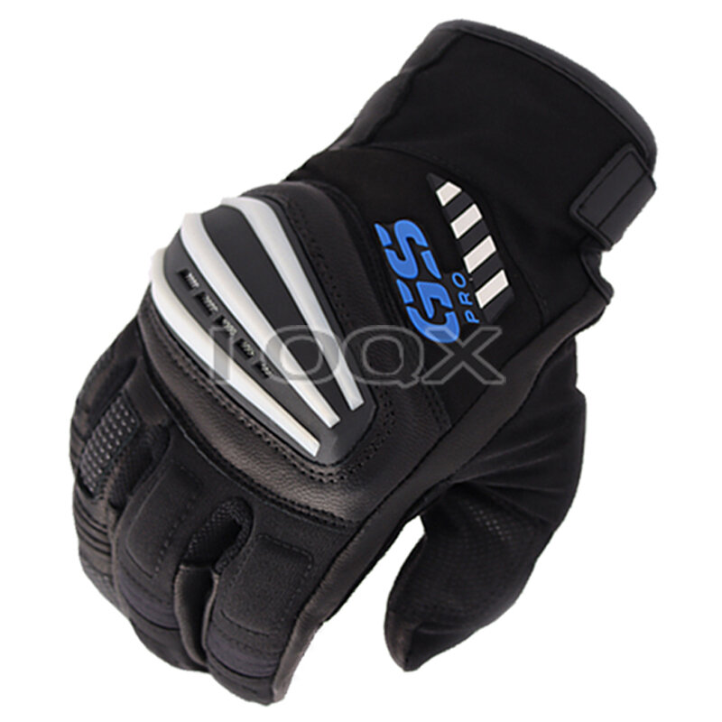 Guantes de Motocross para equipo de ciclismo, guantes de cuero de carreras, color negro y rojo, para BMW GS1200