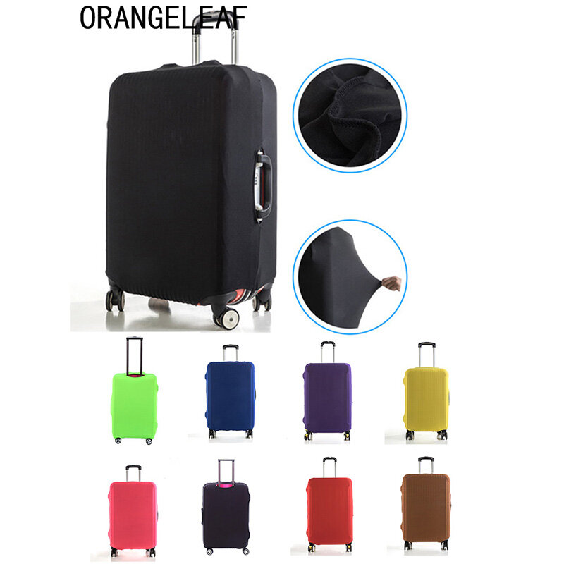 Capa protetora para mala de viagem, cobertura de bagagem em cor sólida para malas de viagem, capa protetora contra poeira e poeira de 18-28 polegadas acessórios