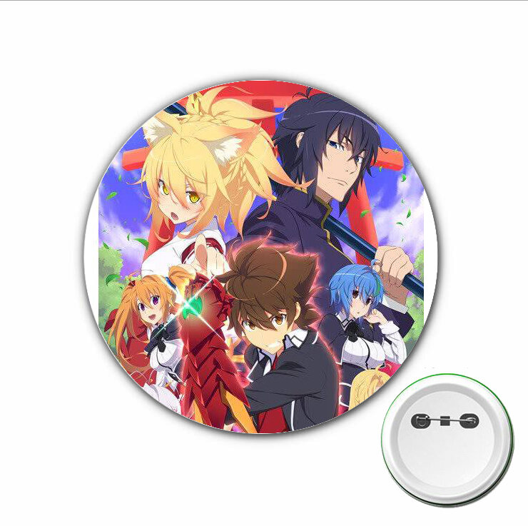 3pcs anime High School DxD Cosplay Badge Cartoon Cute Brooch Pins for Backpacks bags Badges Button Clothes Accessories