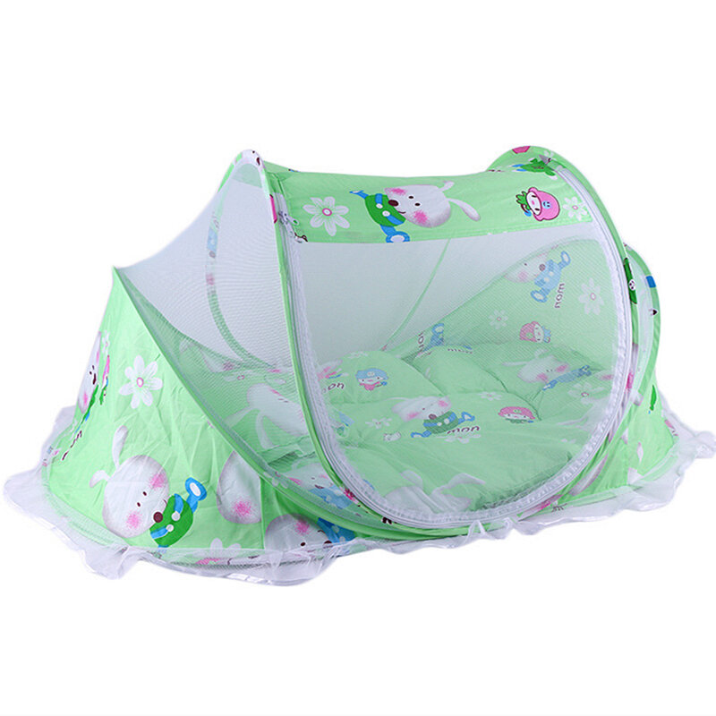 0-24 meses bebê infantil cama malha berço rede dobrável bebê mosquiteiros com colchão travesseiro música saco ou tapete legal travesseiro