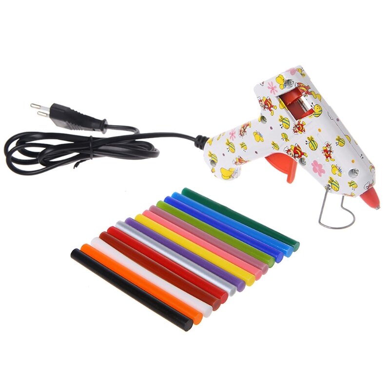 5pcs Hot Melt Glue Stick Colorful 7x100mm Adhesive For DIY Craft Toy Repair Tool L4MB