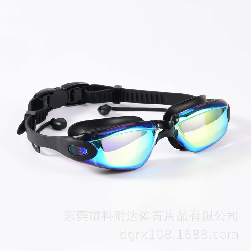 ผู้ใหญ่ Anti-Fog แว่นตาว่ายน้ำสายตาสั้นแว่นตาว่ายน้ำแว่นตาว่ายน้ำซิลิโคนว่ายน้ำ Goggles