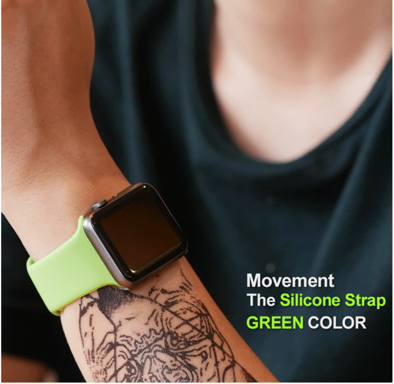 Soft Silicone Sport Band For 38mm Apple Watch Series 3 4 5 42mm Replacement Wrist Bracelet Strap For iWatch Sports Edition 40mm