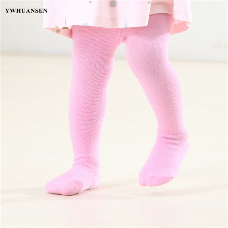 YWHUANSEN 0 to 24M Spring Autumn Girls Tights Solid Color Collant For Infants Multi Color Tights for Boys Newborn Baby Pantyhose