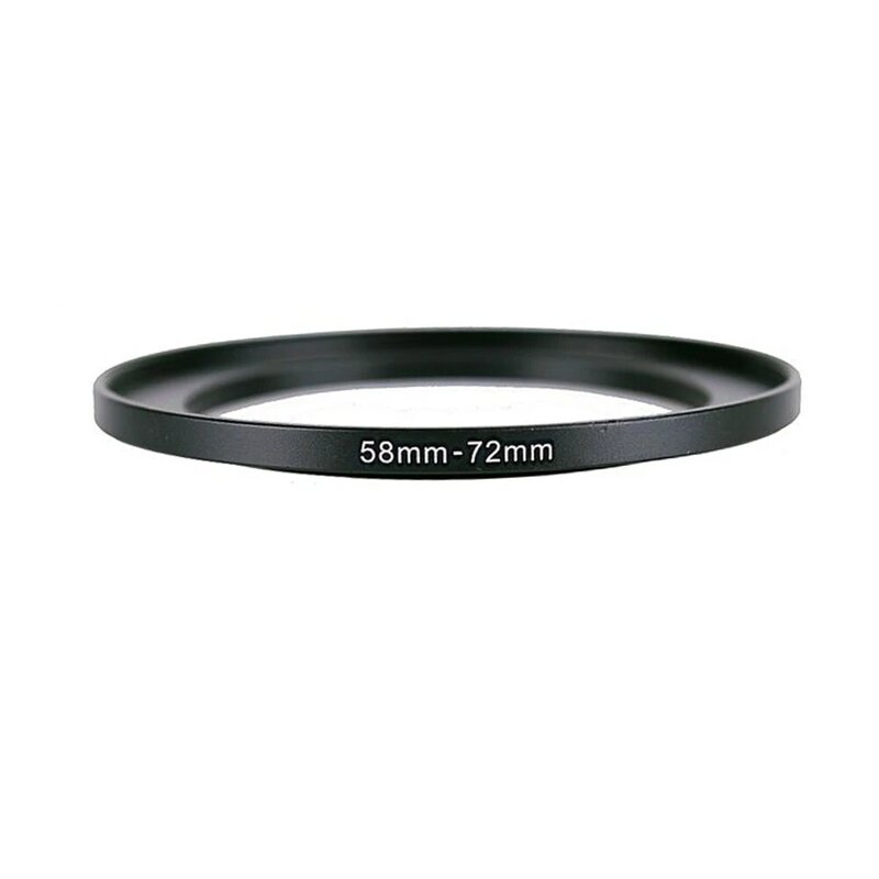58Mm-72Mm 58-72 Mm 58 To 72 Step Up Lens Filter Metal Ring Adapter Hitam
