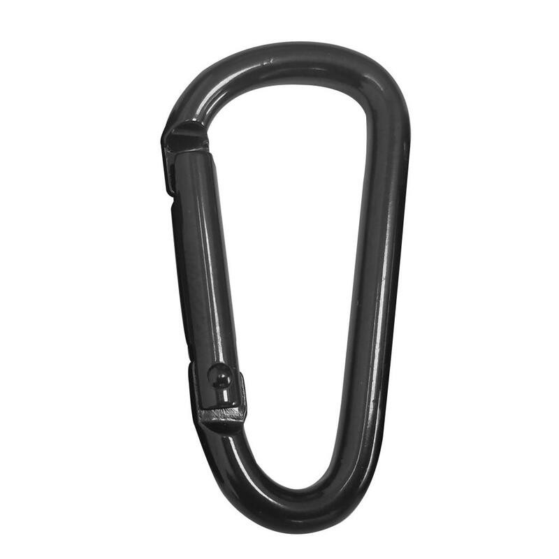 10 Pieces 10kg/22lbs Aluminum Carabiner Light Weight Stuff Key Chain Camping Durable D Shaped Hook Buckle Carabiner Clips