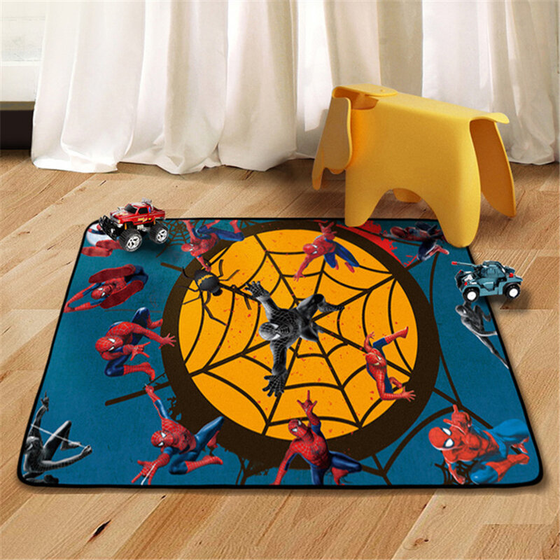 Tapete infantil do homem-aranha disney, 80x160cm, para quarto das crianças, infantil, cobertor para jogos