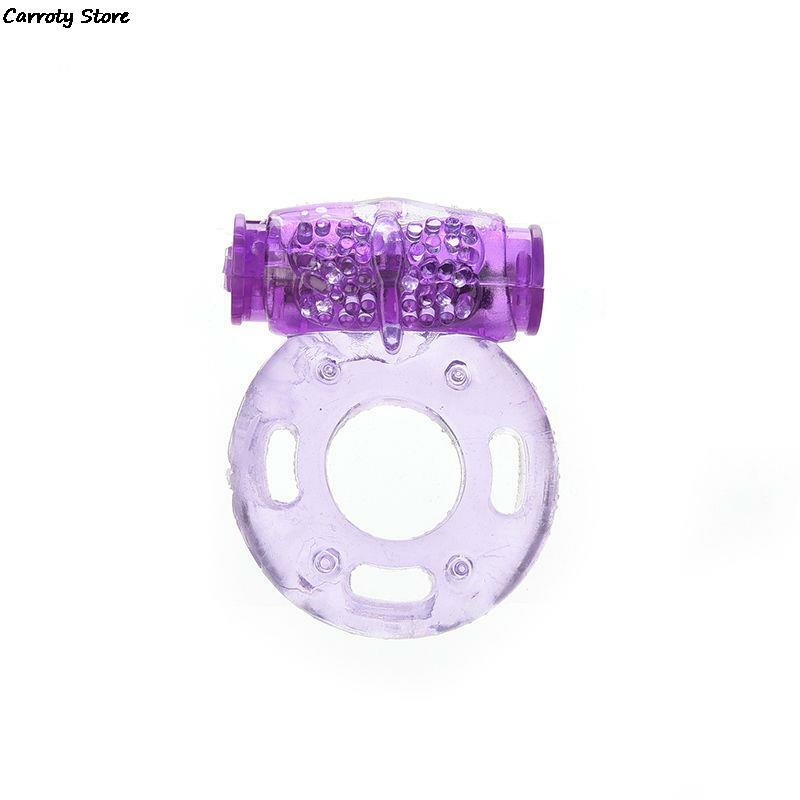 Эластичное кольцо-бабочка, силиконовое вибрирующее кольцо на член, интимные игрушки для мужчин и женщин, расслабляющее эластичное кольцо с задержкой