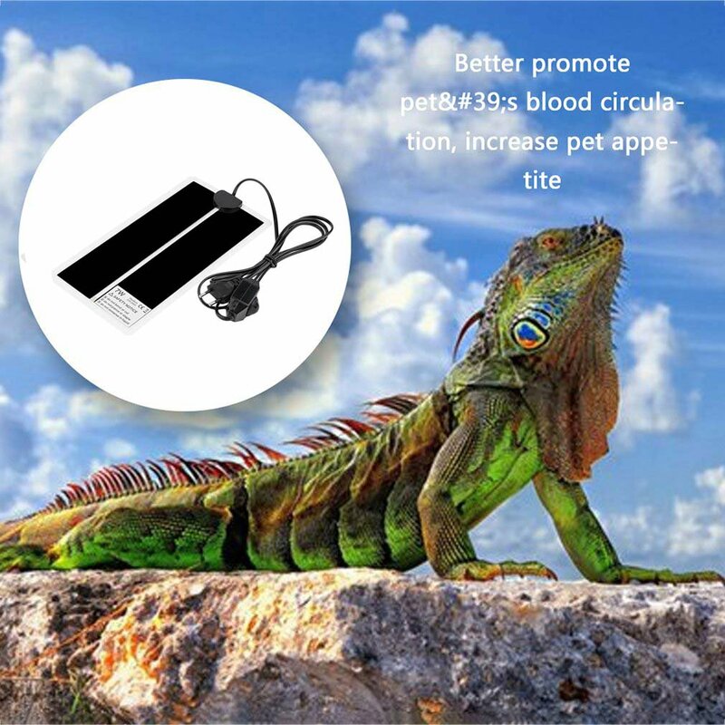 ペットテラリウム用加熱パッド、調整可能な温度コントローラー、インキュベーターボックス、爬虫類アクセサリー、ant farmマット、7W、220v