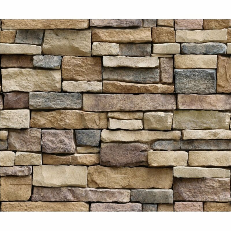 3D Stone Brick Wallpaper Removable PVC Wall Sticker Art Wall Paper For Bedroom Living Room Background Decal Home Decoration