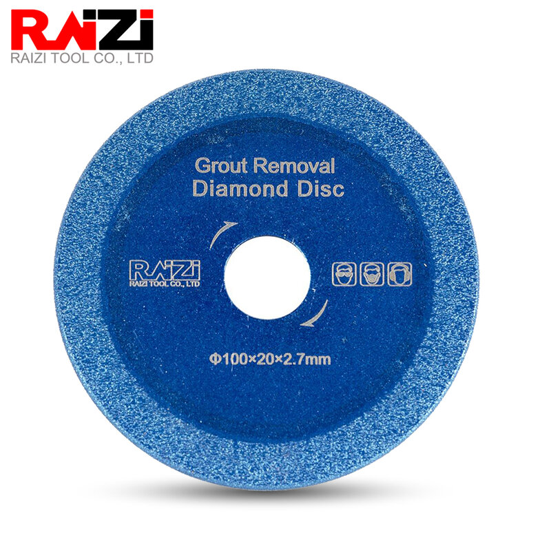 Raizi-ダイヤモンドソーブレード,100mm,ジョイントおよびグラウト用の特別な鋸刃,クリーナー,シームレスカッティングディスク