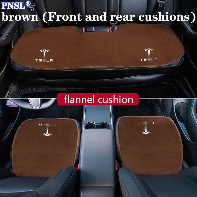 PNSL غطاء مقعد السيارة حامي الجبهة المقعد الخلفي مسند الظهر وسادة وسادة حصيرة ل تسلا نموذج 3 S Y X رودستر سايبر تراك سلسلة