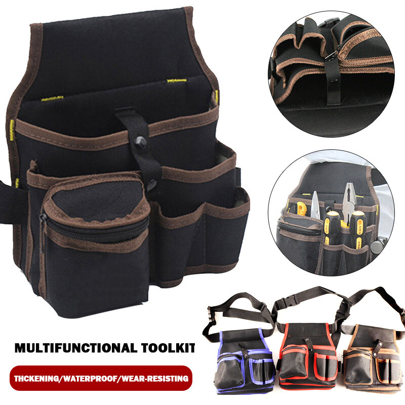 Borsa portaoggetti multifunzionale borsa per attrezzi da elettricista borsa per attrezzi da cintura custodia per cacciavite